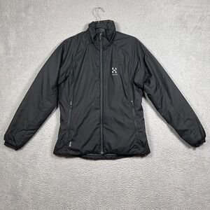 Haglofs Barrier III Jacket Womens Medium Black Insulated Pertex Classic Eco